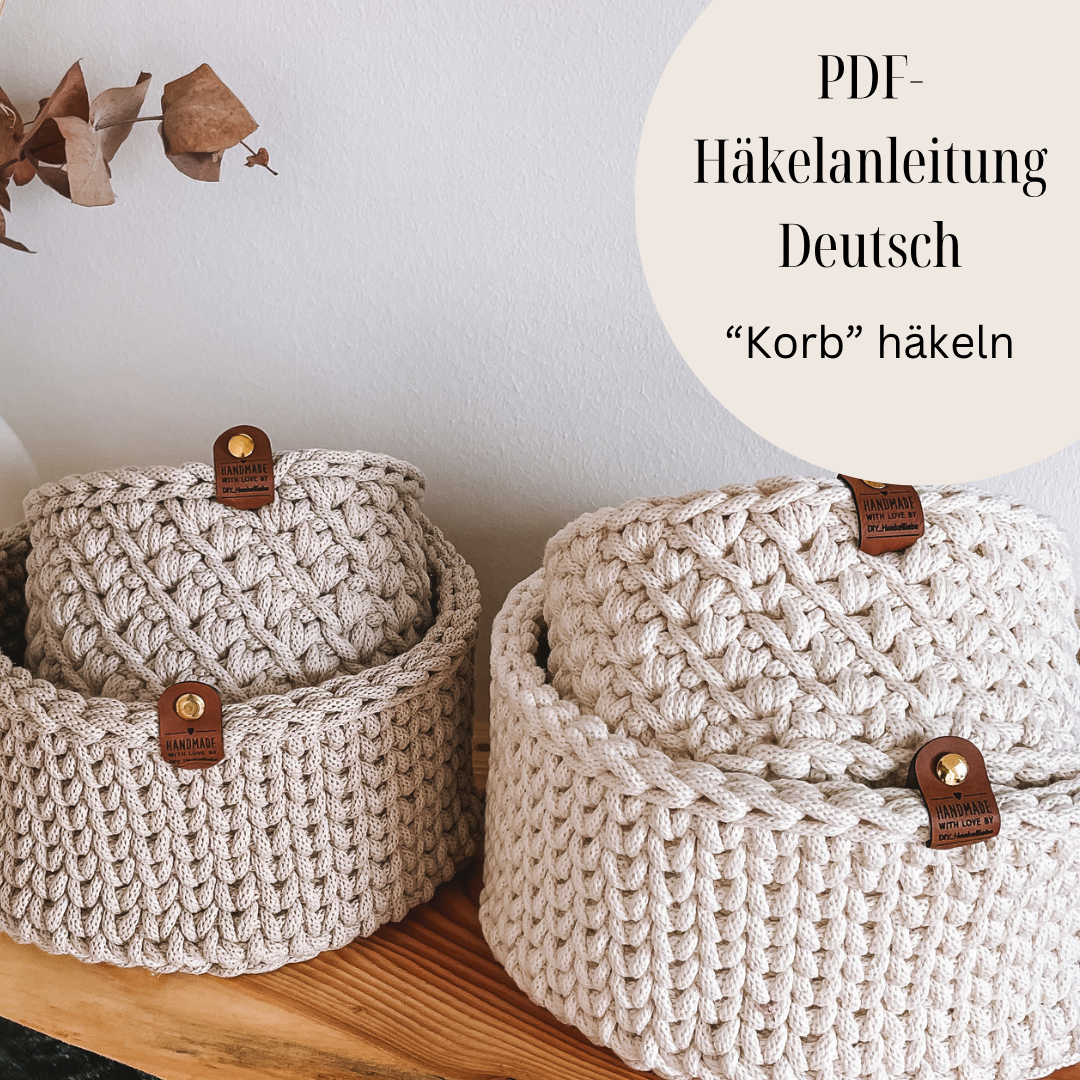 Pdf-Häkelanleitung "Korb" häkeln