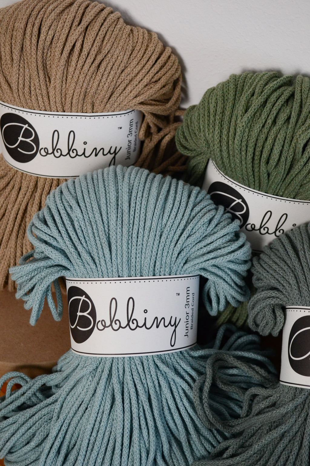 Bobbiny Flechtkordel 3mm, 100m Länge