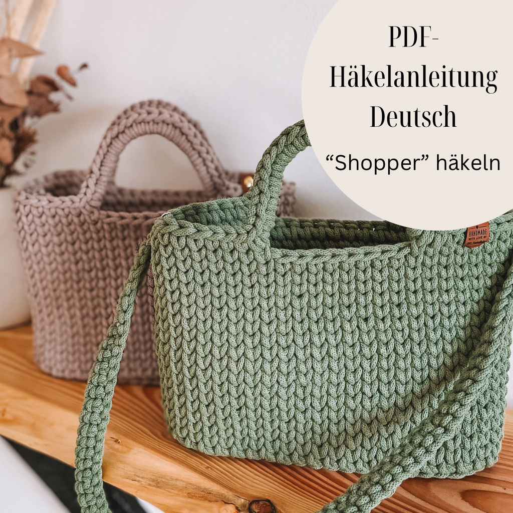 Pdf-Häkelanleitung "Shopper" in Deutsch
